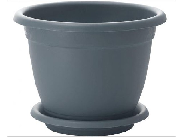 Горшок для цветов InGreen Aphrodite D 430 mm, 25,8л с подставкой №8 серый